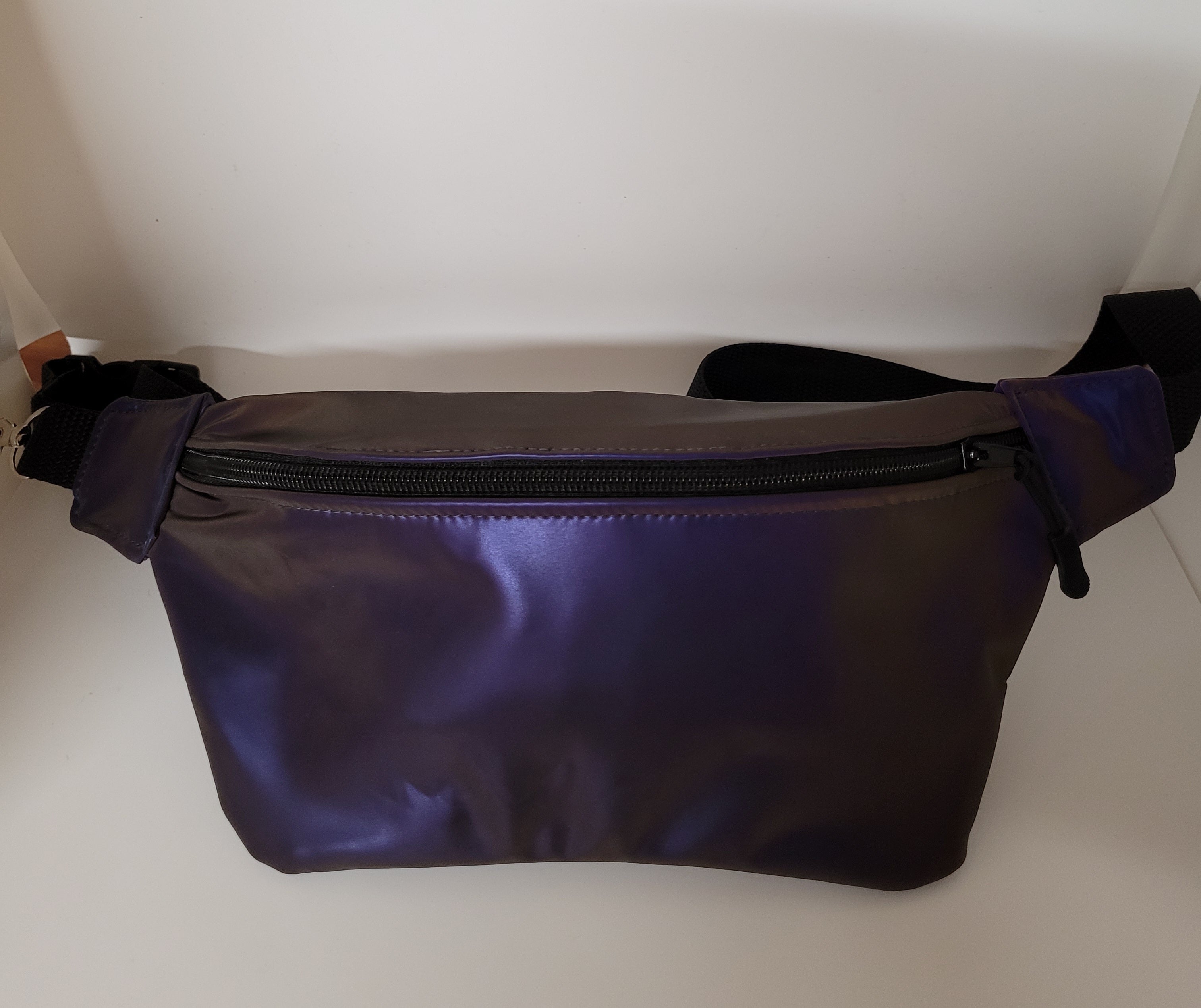 Reflective Mini Fanny Pack – Handmade Adjustable Waist Bag