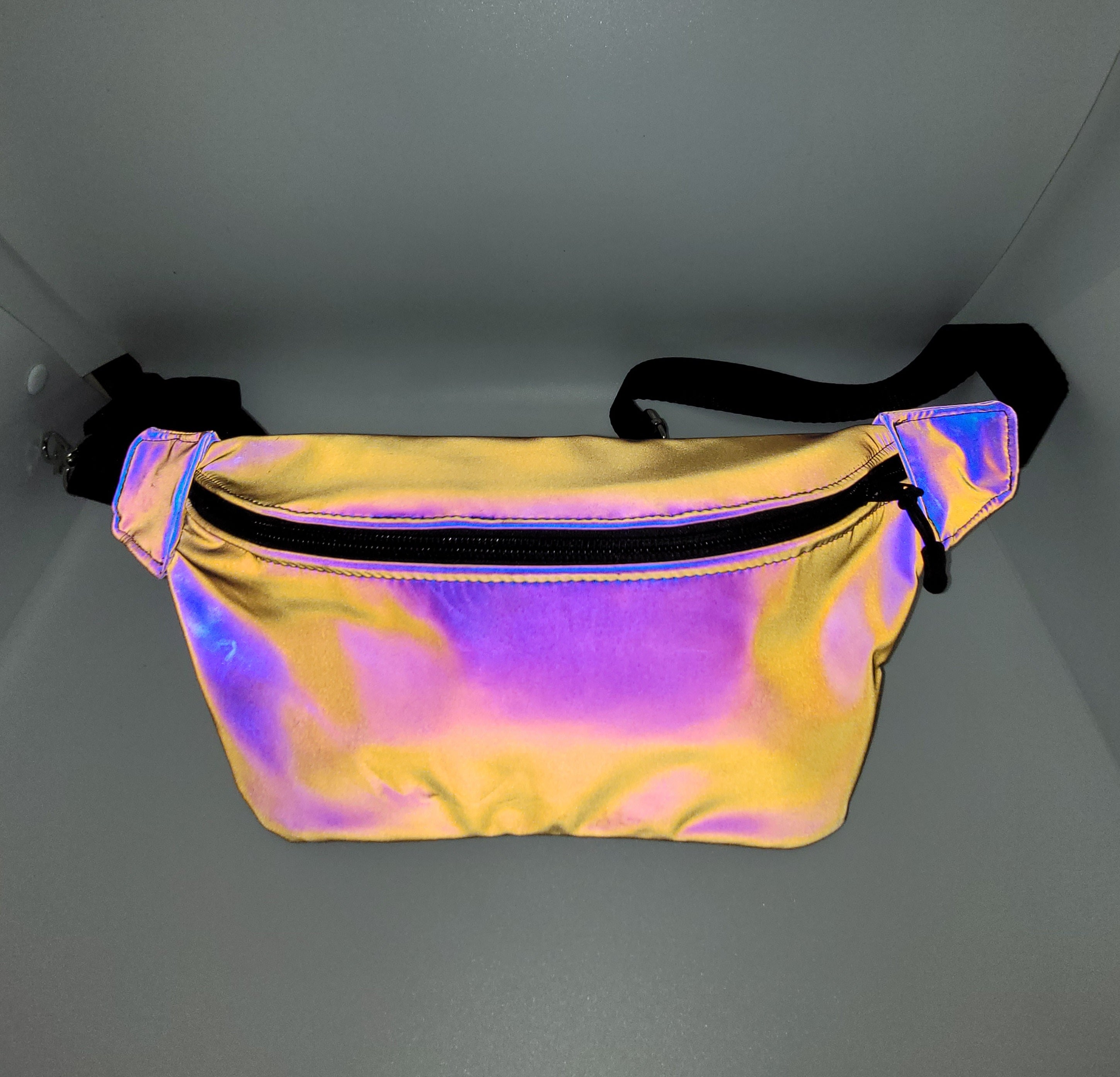 Reflective Mini Fanny Pack – Handmade Adjustable Waist Bag