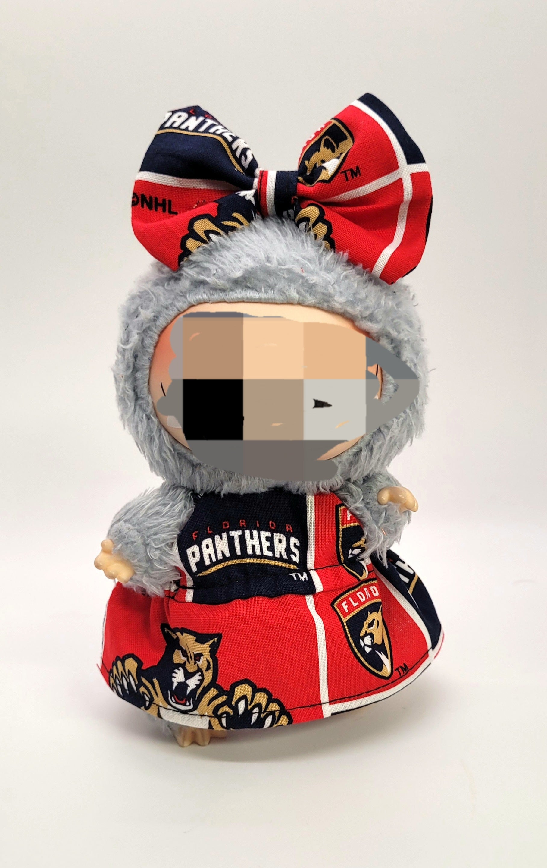 Florida Panthers Hockey club collectible monster doll outfit - Dress and Bow