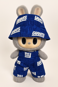 Handmade Mini Jumpsuit with Bucket Hat – New York Giants - Fits 15–17 cm Collectible Dolls