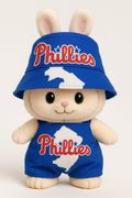 Handmade Mini Outfit – Phillies Philadelphia -Jumpsuit and Hat- Fits 15–17 cm Collectible Dolls