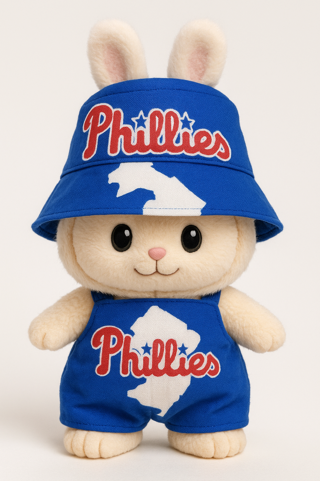 Handmade Mini Outfit – Phillies Philadelphia -Jumpsuit and Hat- Fits 15–17 cm Collectible Dolls