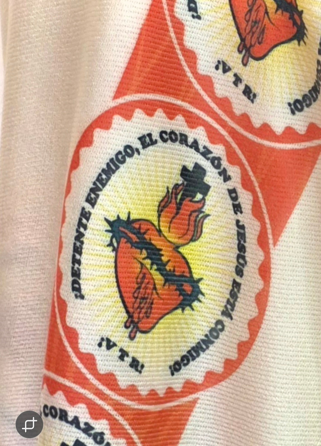 Sacred Heart Rebozo Shawl  – Catholic Handmade Mexican Wrap | Prayer Shawl & Religious Gift