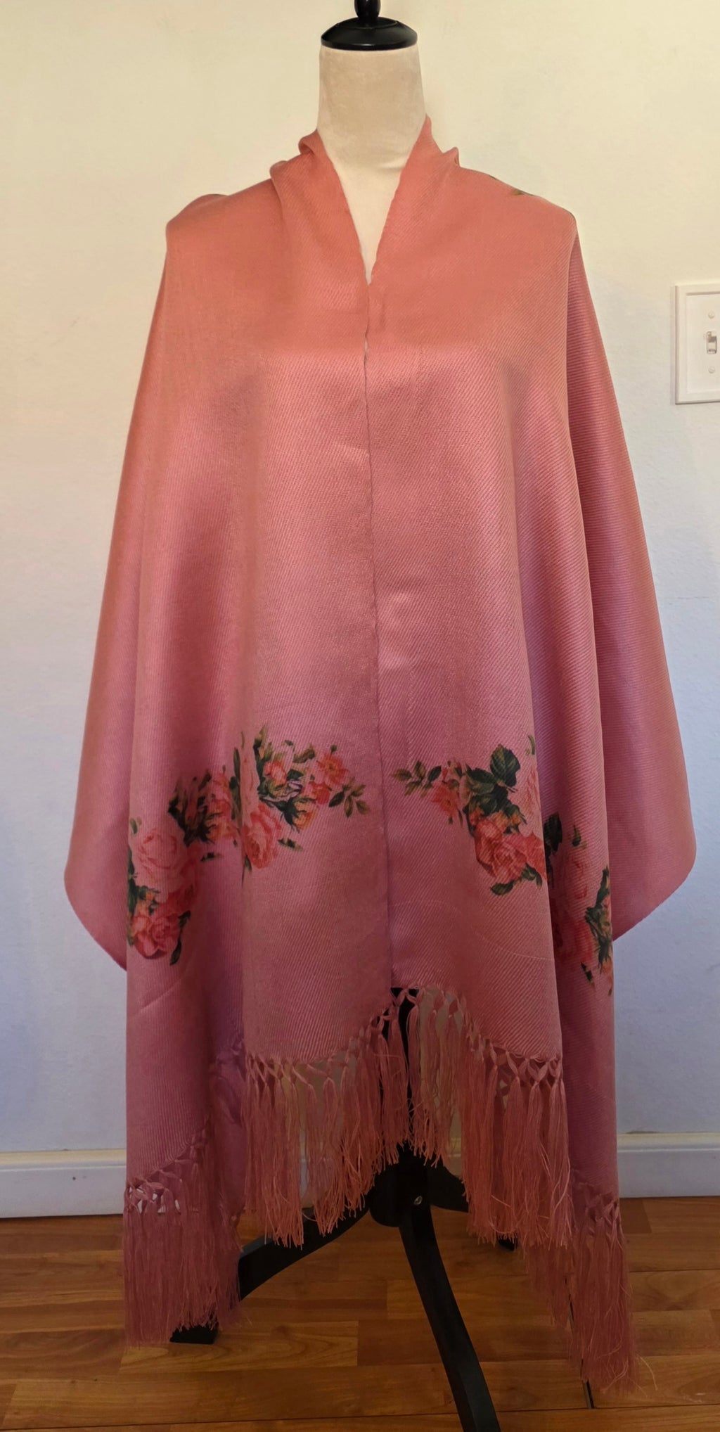 Virgin of Guadalupe Rebozo Shawl – Catholic Handmade Mexican Wrap | Prayer Shawl & Religious Gift