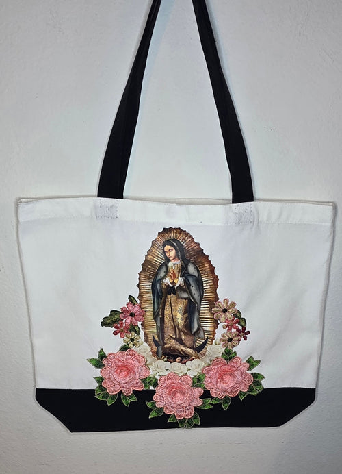 Our Lady Of Guadalupe Image tote bag - canvas - shopping bag