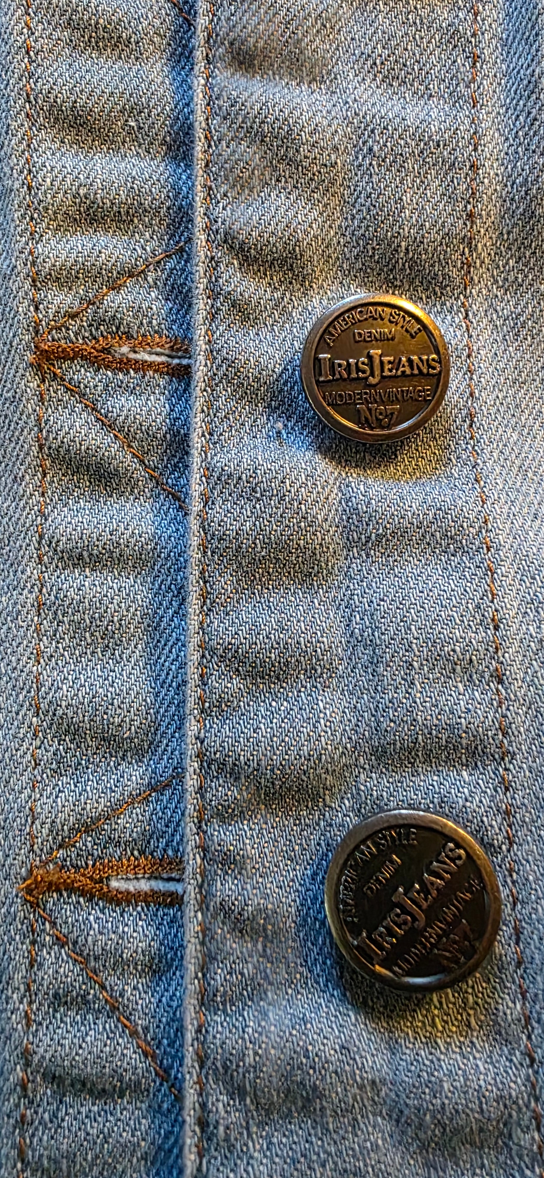 Virgen de Guadalupe denim women's vest size Large with embroidered 3D Apliques and rhinestones